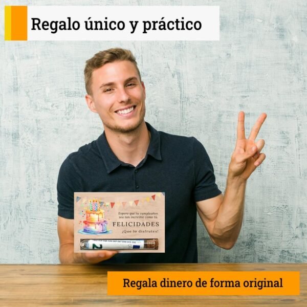 Tarjeta para regalar dinero en cumpleaños - Imagen 3