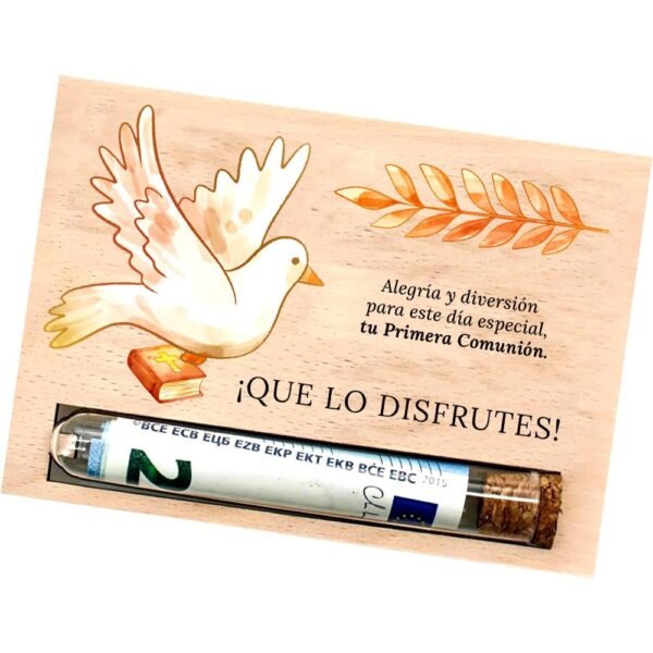 Tarjeta regalo felicitacion, comunión