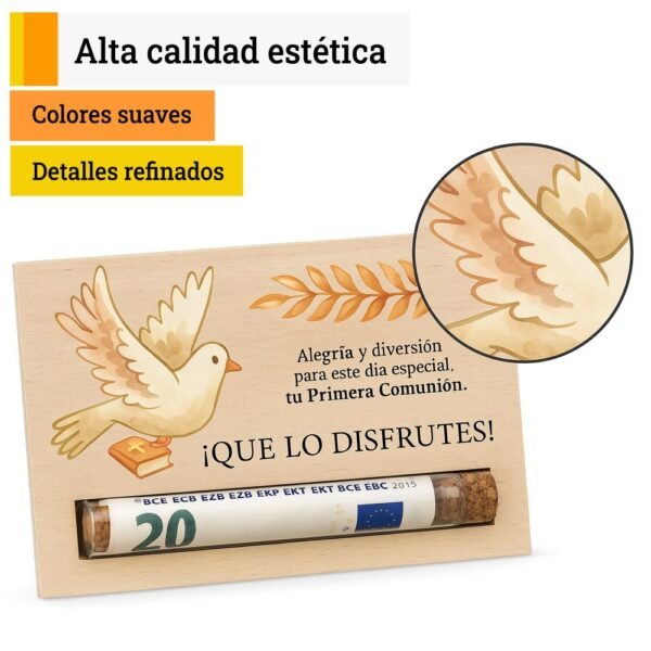 Tarjeta regalo felicitacion, comunión - Imagen 4