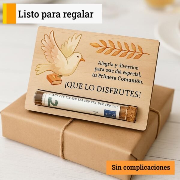 Tarjeta regalo felicitacion, comunión - Imagen 8