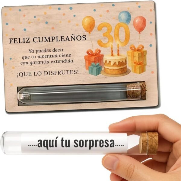 Tarjeta sorpresa 30 cumpleaños