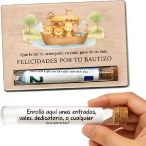 Tarjeta sorpresa para bautizo