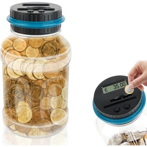 Hucha electrónica digital con contador