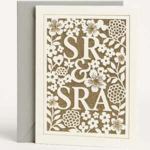 Tarjeta de felicitación de boda