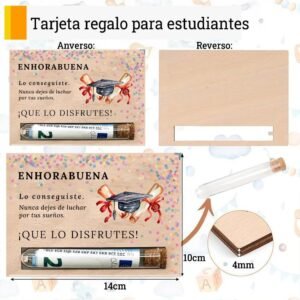Tarjeta regalo graduación estudiantes: imagen 2