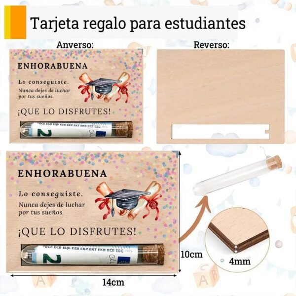 Tarjeta regalo graduación estudiantes: imagen 2
