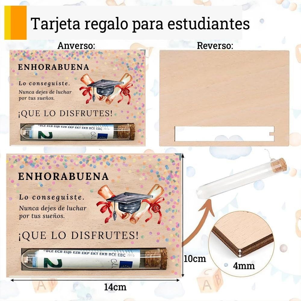 Tarjeta regalo graduación estudiantes: imagen 2