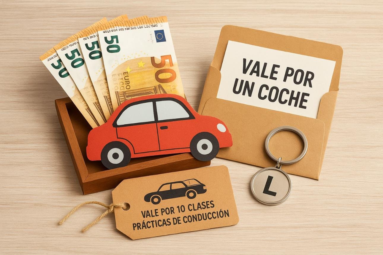 Regalar dinero de forma original para comprar un coche, pagar la gasolina o sacarse el carné de conducir