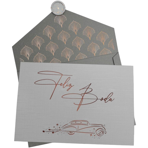 Tarjeta de felicitación para boda
