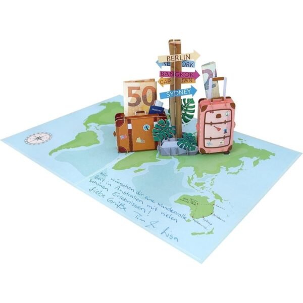 Tarjeta regalo dinero viaje
